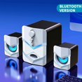 thumbnail image 3 of White Computer Speakers Desktop Usb Powered Stereo Sound System 3.5Mm Audio Aux Connection 5W Amplifier Portable Mini Home Pc Speakers White, 3 of 5