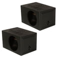 thumbnail image 1 of Q-Power QBOMB10VL Single 10" Vented Ported Car Subwoofer Box Enclosure (2 Pack), 1 of 6