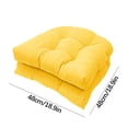 thumbnail image 3 of Birdeem Outdoor Cushion Set of 2, Water-Resistant Patio Bench Pads for Rattan Chair & Garden Sofa, Weatherproof Quick-Dry Fabric, 3 of 9