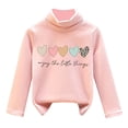 thumbnail image 1 of Girls Fall Tshirts High Collar Velvet Warmth Soft Unisex C Going Out Fall Tops for 3-4 Years, 1 of 3