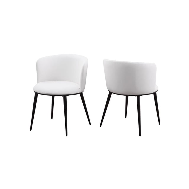 Chaise de Salle à Manger Alexandrea, Ensemble de 2, Blanc