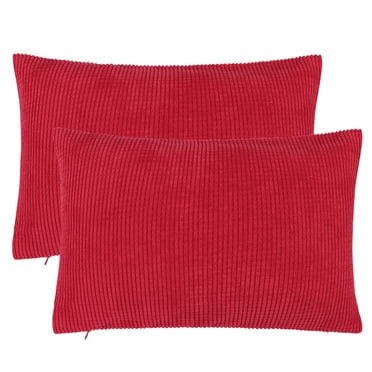 Unique Bargains 2-Piece Polyester  Corn Striped Cushion Covers Throw Pillow Cover