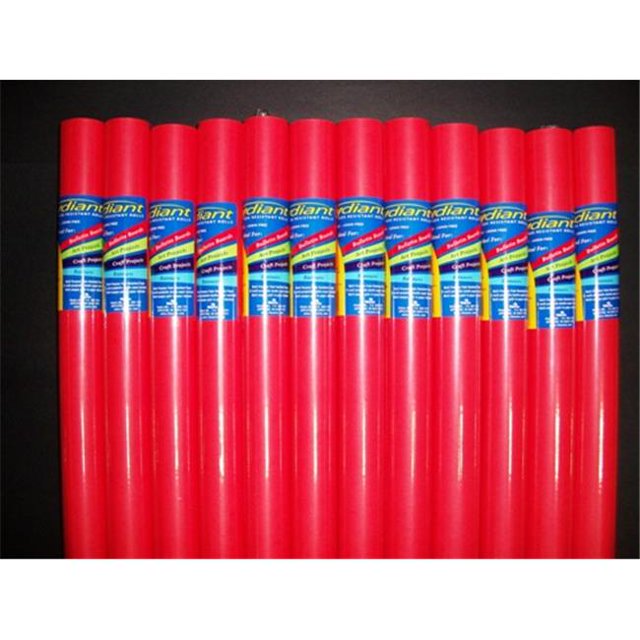 80031 RiteCo Raydiant RiteCo Raydiant Rouleaux d'Art Résistants à la Décoloration Rouge Vif 24 Po X 12 Pi Lot de 12