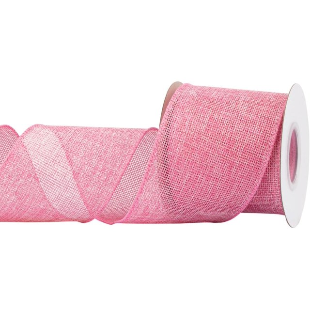 Joycrosso Burlap Wired Edge Ribbon 3 inch x 10 Yards, Coreopsis, Ideal for Crafting, Gift Wrapping, Wreath, Christmas Tree, and Rustic Wedding Decorations