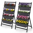 thumbnail image 1 of Costway 2PCS 4 FT 4-Tier Vertical Raised Garden Bed Elevated Planter w/4 Container Boxes, 1 of 10
