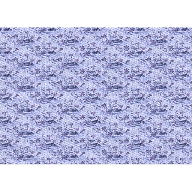 Ahgly Company Machine Washable Indoor Rectangle Transitional Periwinkle Purple Area Rugs, 7' x 9'
