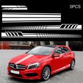 thumbnail image 2 of Yeacher 5Pcs Car Stickers Body Sticker Decals Stripes Car Side Door Body Hood Rearview Mirror Decal Stickers Set Racing, 2 of 7