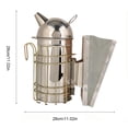 thumbnail image 1 of Galvanized Iron Beehive Smoker with Heat Shield for Hive Maintenance Beekeeping Equipment, 1 of 8
