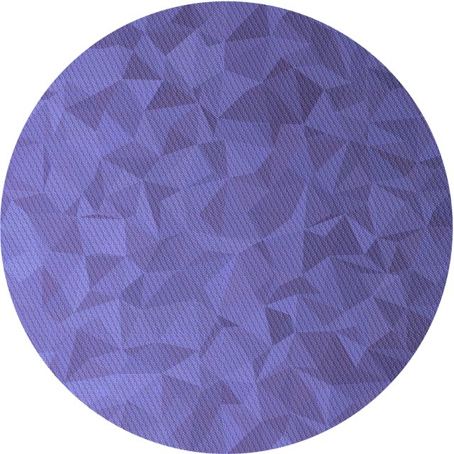 Ahgly Company Tapis Rond Lavable en Machine Intérieur Transitionnel Violet Améthyste Violet, 4 Pieds Rond