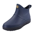 thumbnail image 1 of Bottes de Pluie Courtes Imperméables pour Hommes XZNGL, Mode Décontractée, Extérieur, à Enfiler, Chaussures d'Eau, 1 of 9