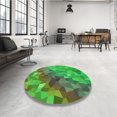 thumbnail image 4 of Ahgly Tapis Rectangulaire Lavable en Machine, Algues Vertes, 7 Pieds x 9 Pieds, 4 of 7