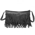 thumbnail image 1 of Sac Messager Rétro en Suède à Franges pour Femmes et Filles, Sac Hobo pour Dames, Sac à Bandoulière, Sac à Main Messager, 1 of 6