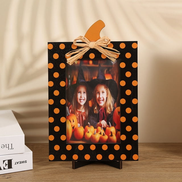 Meitianfacai Halloween Photo Frame Ornament Party Decoration Sense Photo Props Halloween Wooden Crafts