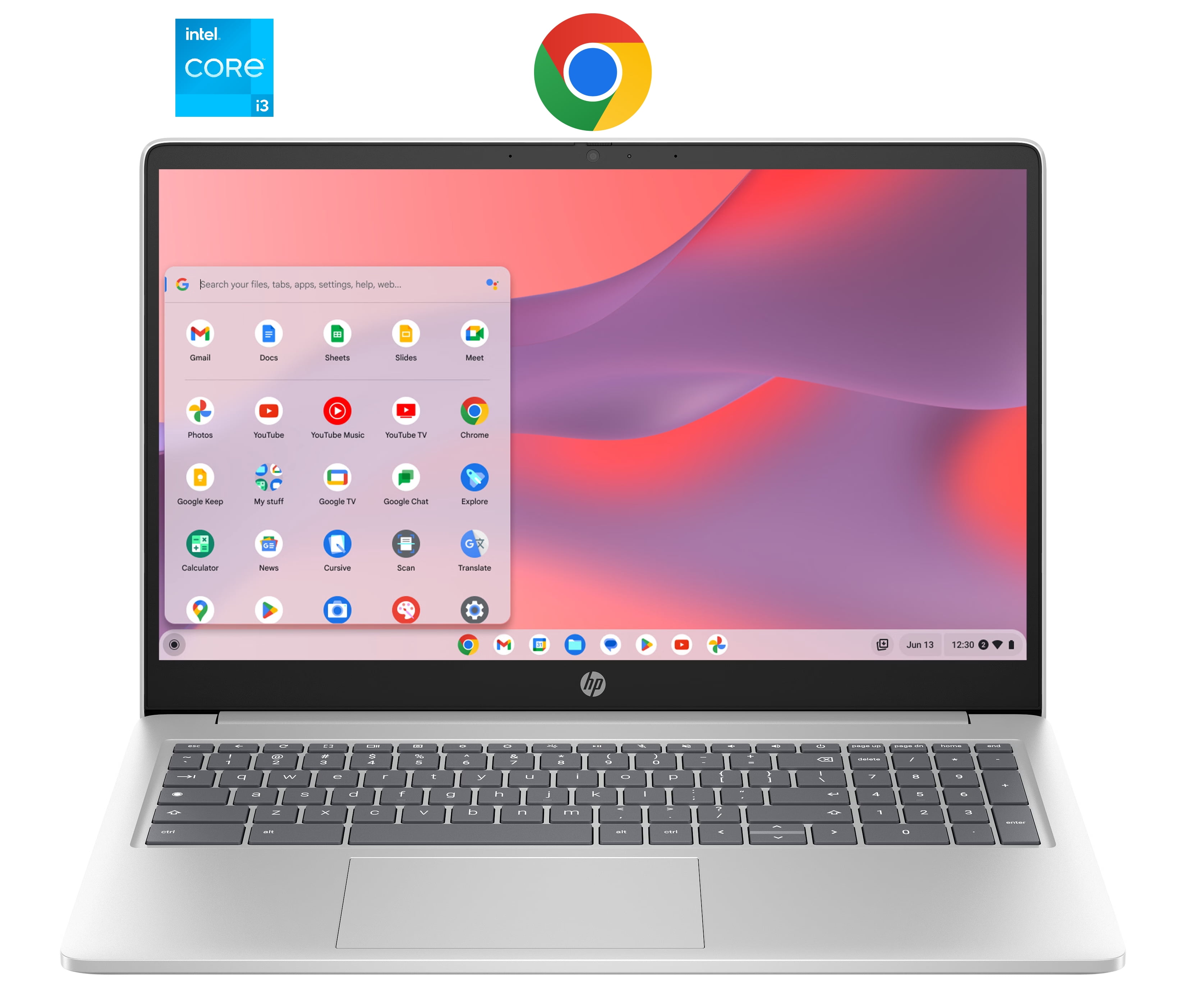 HP 15.6” Chromebook, Intel Core i3-N305, 8GB RAM, 128GB UFS, Mineral silver, 15a-nb0020ca