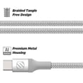thumbnail image 4 of Scosche CAB10SR Strikeline™ Premium USB to Type-C Charge & Sync Cable 10-ft. Silver, 4 of 5