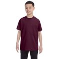 thumbnail image 1 of Hanes 54500 Youth Tagless T-Shirt - Maroon - Medium, 1 of 1