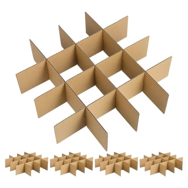 LEEYNEER Glassware Packing Box 5 Pack Shipping Box Divider Cardboard Packaging Box For Glassware Moving Box With Divider Boxes And Moving Supplies