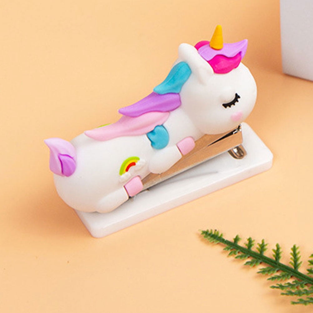UPGRATOR 2Pcs Mini Stapler Cute for Home Office 7.0x5.6x2.9in Shape Simple Design