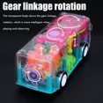 thumbnail image 1 of Children Electronic Transparent Music Gear Bus Car Funny Toy Early Education Funny Toy Universal Rotating Bus Toy, 1 of 9