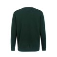 thumbnail image 3 of Krumba Chandail Classique à Enfiler Surdimensionné en Coton à Col en V pour Homme 5TG Vert, 3 of 6