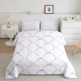 thumbnail image 2 of Erosebridal Kawaii Bowknot Bedding Twin Comforter Set,Rown Stripes Down Comforter,Bow Bedroom Decor,Reversible,Lightweight,2-Piece, 2 of 7