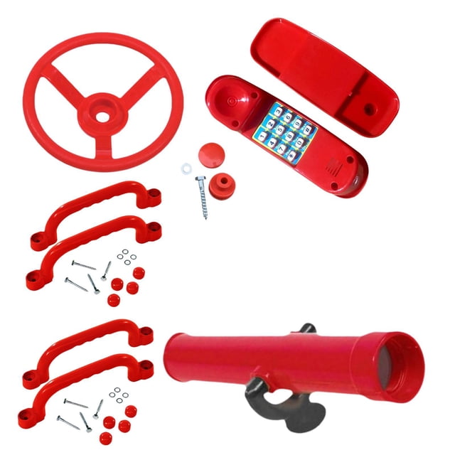 Bunblic Kids Children Play Toy Steering Wheel Swings Set Accessory Playground Wheel Outdoor Swing Set for Interactive Learning Ages 3