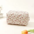 thumbnail image 1 of Travel Floral Quilted Cosmetic Bag Portable Small Storage Organizer for, 1 of 6