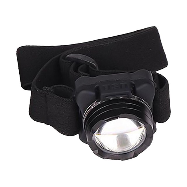 S SERENABLE Lampe Frontale Réglable Confortable avec Lumières Blanches Rouges 3 Modes pour la Pêche Noir