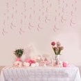 thumbnail image 4 of Becaristey 6pcs Set Streamers Decorations Party Streamers Gold Streamers Party Decorations Ceiling Decorations For Birthday Party Pink 27.5 inch 1Set, 4 of 6