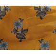 thumbnail image 4 of oneOone Georgette Viscose Fabric Leaves & Floral Block Decor Fabric Printed BTY 42 Inch Wide, 4 of 5