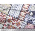 thumbnail image 2 of Soimoi Silk Fabric Mandala & Paisley Patchwork Fabric Prints by Yard 42 Inch Wide, 2 of 3