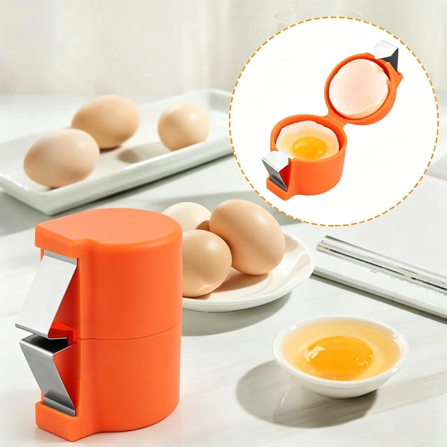 3Pcs Egg Opener, CQCYD 2026 Egg Opener Egg Shell Cracker Tool Handheld Egg Peeler for and Hard Boiled Eggs, Portable Egg Cracking Device Kitchen Gadget for Cooking Baking Camping