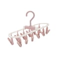 thumbnail image 1 of Ohufall Portable Foldable Clothes Drying Rack: 20 Rotating Clips for Underwear/Socks, Multi-Purpose Laundry Hanger (Indoor/Outdoor), 1 of 5