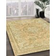 thumbnail image 2 of Ahgly Company Indoor Square Abstract Brown Gold Abstract Area Rugs, 5' Square, 2 of 6