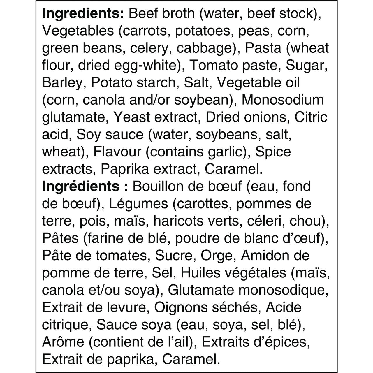Soupe condensée Campbell'sMD, Légumes, longue conservation (12 x 284 ml)