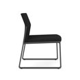 thumbnail image 4 of Gansett Reception Waiting Armless Guest Chair / Charcoal Steel / Black, 4 of 7