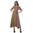 thumbnail image 1 of Moomaya Robe de Soirée à Manches Courtes en Viscose Style Santoon à Encolure Dégagée pour Femmes, 1 of 4