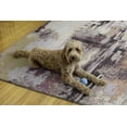 thumbnail image 4 of Klarna 5' x 7' Washable Area Rug, Ivory and Purple, 4 of 7