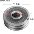 thumbnail image 1 of V-Belt pulley A Type Double Slot Pulley Motor Cast Iron Dia Power Tool Accessory, 1 of 10
