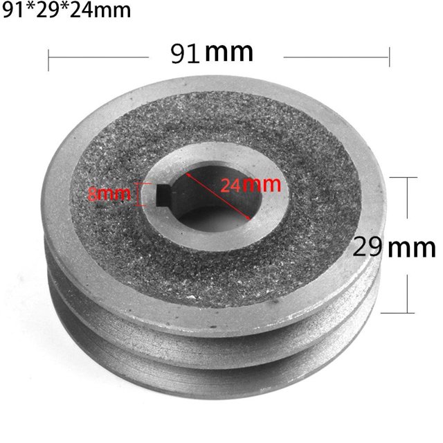 V-Belt pulley A Type Double Slot Pulley Motor Cast Iron Dia Power Tool Accessory