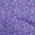 thumbnail image 1 of oneOone Polyester Spandex Violet Fabric Floral Craft Projects Decor Fabric Printed By The Yard 56 Inch Wide, 1 of 4