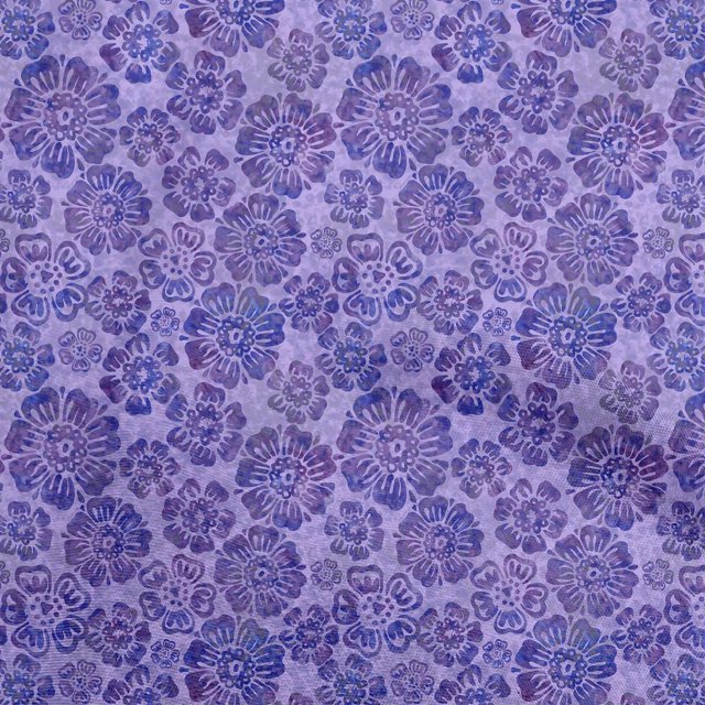 oneOone Polyester Spandex Violet Fabric Floral Craft Projects Decor Fabric Printed By The Yard 56 Inch Wide
