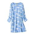 thumbnail image 1 of 2025 Chemise de Nuit en Coton pour Femmes Pyjama Chemise de Nuit Boutonnée Chemise à Manches Longues Chemise de Nuit Décontractée Chemises pour Femmes Imprimé, 1 of 4