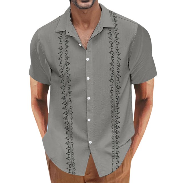 BOBOGOJP Chemise Boutonnée Homme Coupe Décontractée Mi-Lourde Manches Longues, Gris TTG