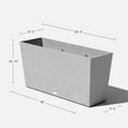 thumbnail image 2 of Veradek Pure Series Midori 39" Planter 2 Pack Grey, 2 of 10