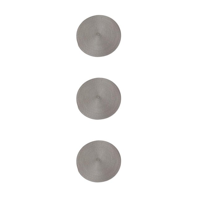 mmirethe Non-skid Table Mat Lightweight And Easy To Care Placemat Sturdy And Durable LightGray 3Set