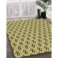 thumbnail image 3 of Ahgly Company Tapis d'Intérieur Lavable à la Machine, Carré, Transitionnel, Rouge Brun, Tapis de Zone, 4 Pieds Carré, 3 of 7