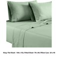thumbnail image 5 of Benjara BM231563 Tulsa 1200 Thread Count Tri Blend King Sheet Set, Sage - 6 Piece, 5 of 5