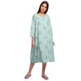thumbnail image 2 of Moomaya Chemise de Nuit d'Allaitement en Coton Imprimée pour Femmes, 2 of 6