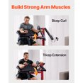 thumbnail image 3 of VEVOR Banc de Prédicateur 2 en 1 pour Boucles Biceps et Triceps, Machine d'Extension pour Gym à Domicile, 3 of 9